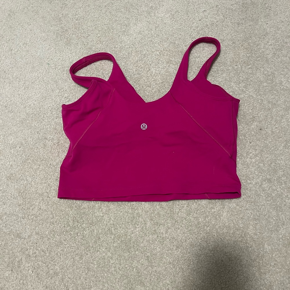 Pink lululemon align top w/ built in bra